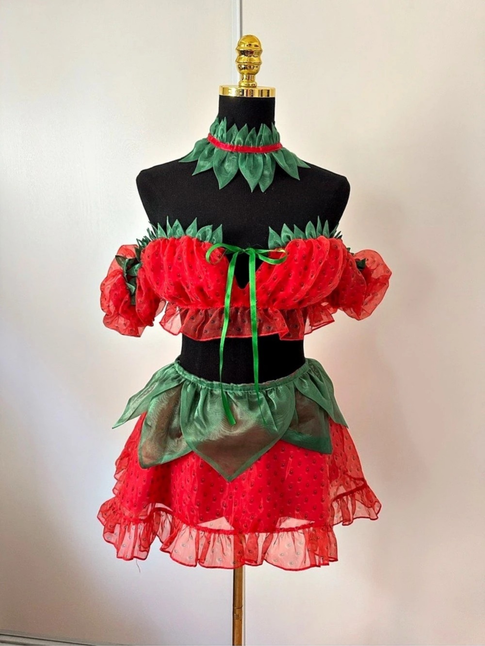 Dolls Kill | Trickz N’ Treatz - Kawaii Strawberry Halloween Costume Set